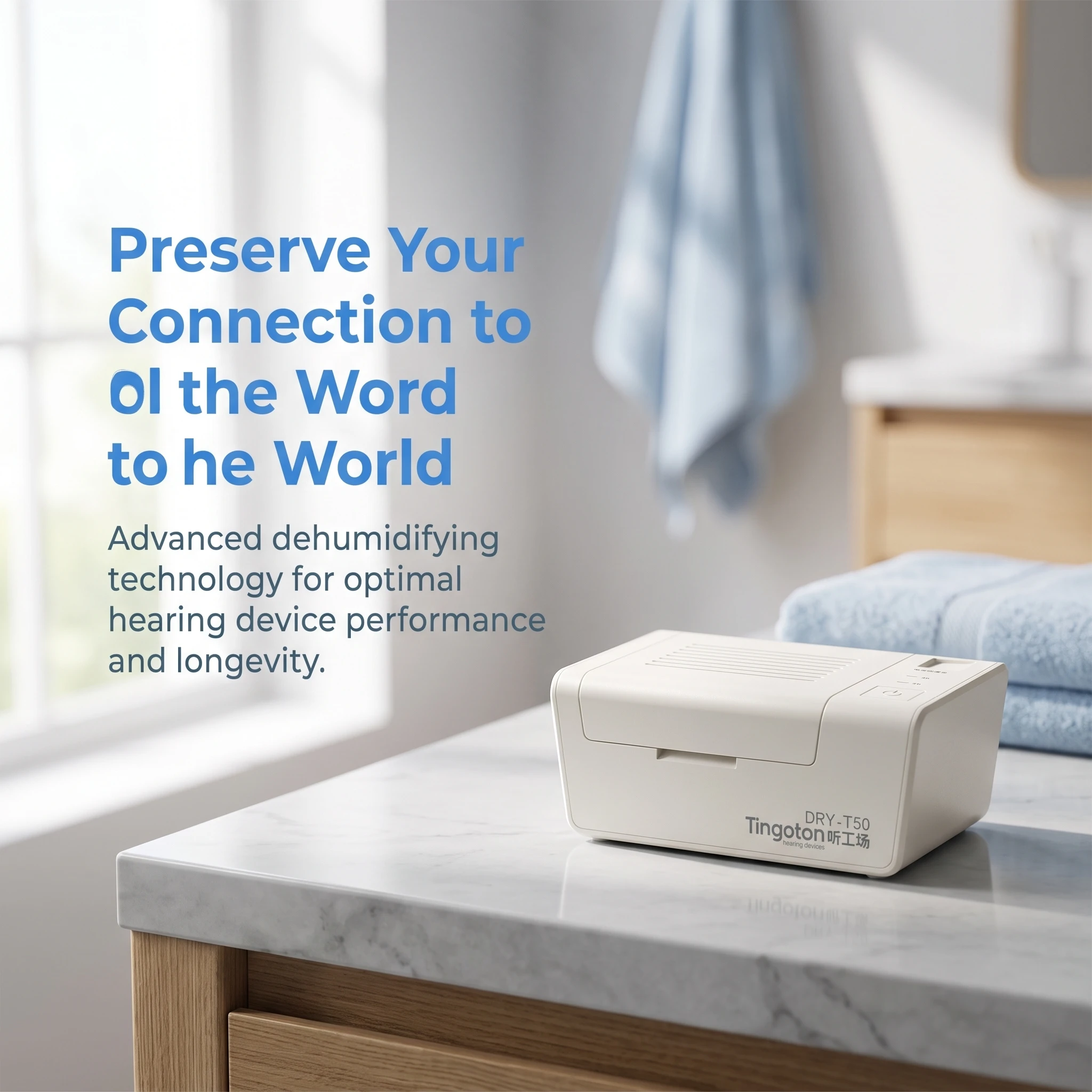 2/8 Hour Timing USB Electronic Hearing Aid Dehumidifier Drying Case Portable Moisture Removal Box Hearing Device Maintenance Kit