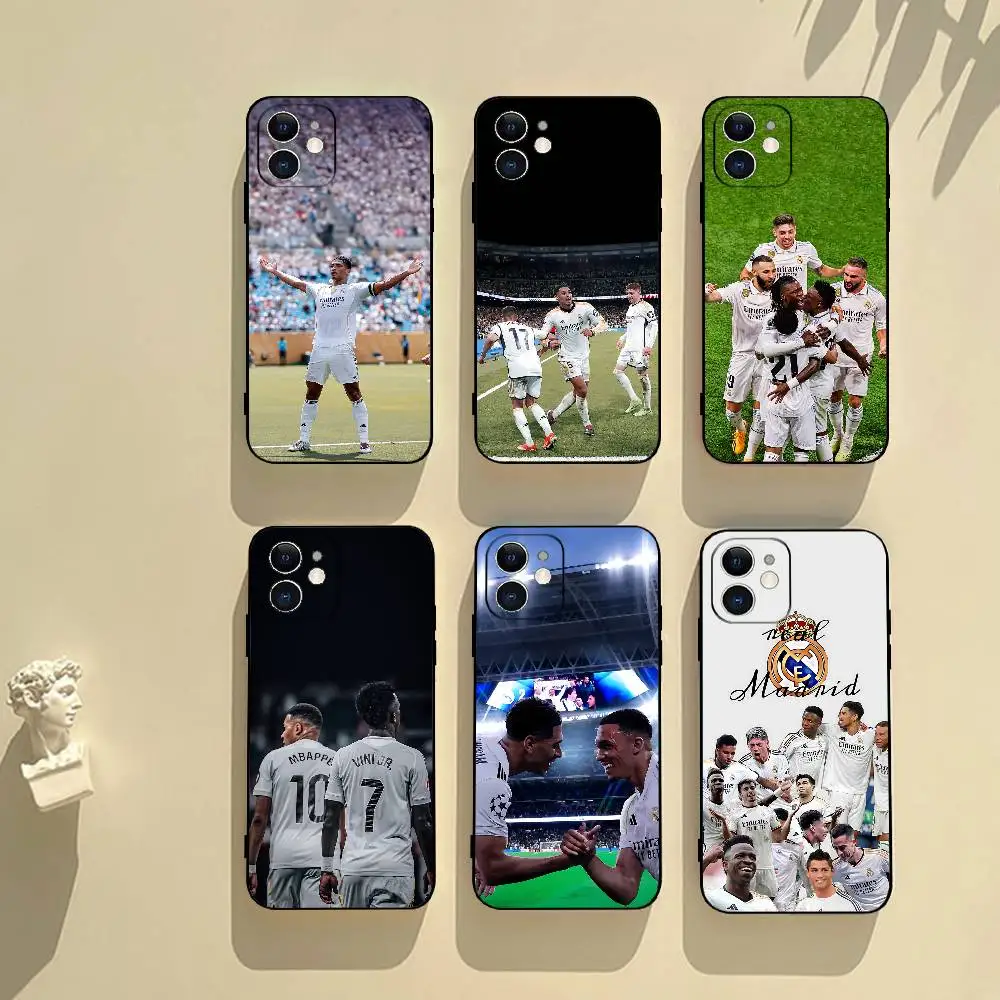 Football K-JudeS Real E-Madrid Phone Case Black Phone Case For IPhone 17/16/15/13/14 Pro Max/ 11Plus/X/Xr/Xs Max 13mini