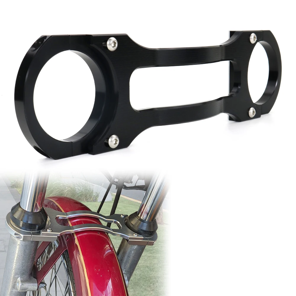 Front Fork Brace Fork Stabilizer Aftermarket Fit For Harley Softail Customs FXSTC Night Trains FXSTB Dyna Wide Glides 