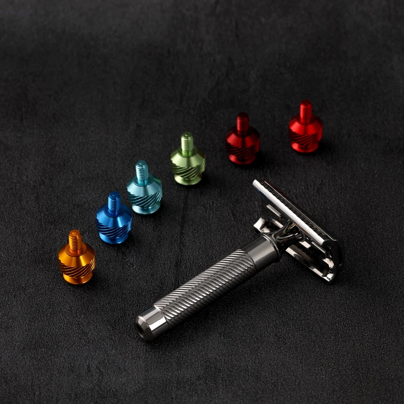 Rasoio di sicurezza Yaqi Slant 37 in acciaio inossidabile con lama smerigliata di precisione per un'esperienza di rasatura fluida