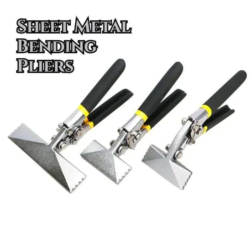 Pinza piegatubi per lamiera a ganascia larga Maniglia antiscivolo Sigillatrice manuale Dritto/Gomito 75mm/150mm Strumenti di riparazione manuale per morsetti di saldatura