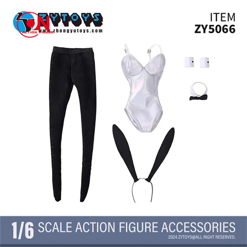 Zytoys 1/6 escala zy5066 soldado coelho menina traje conjunto de roupas caber 12 ''figura ação modelo brinquedos