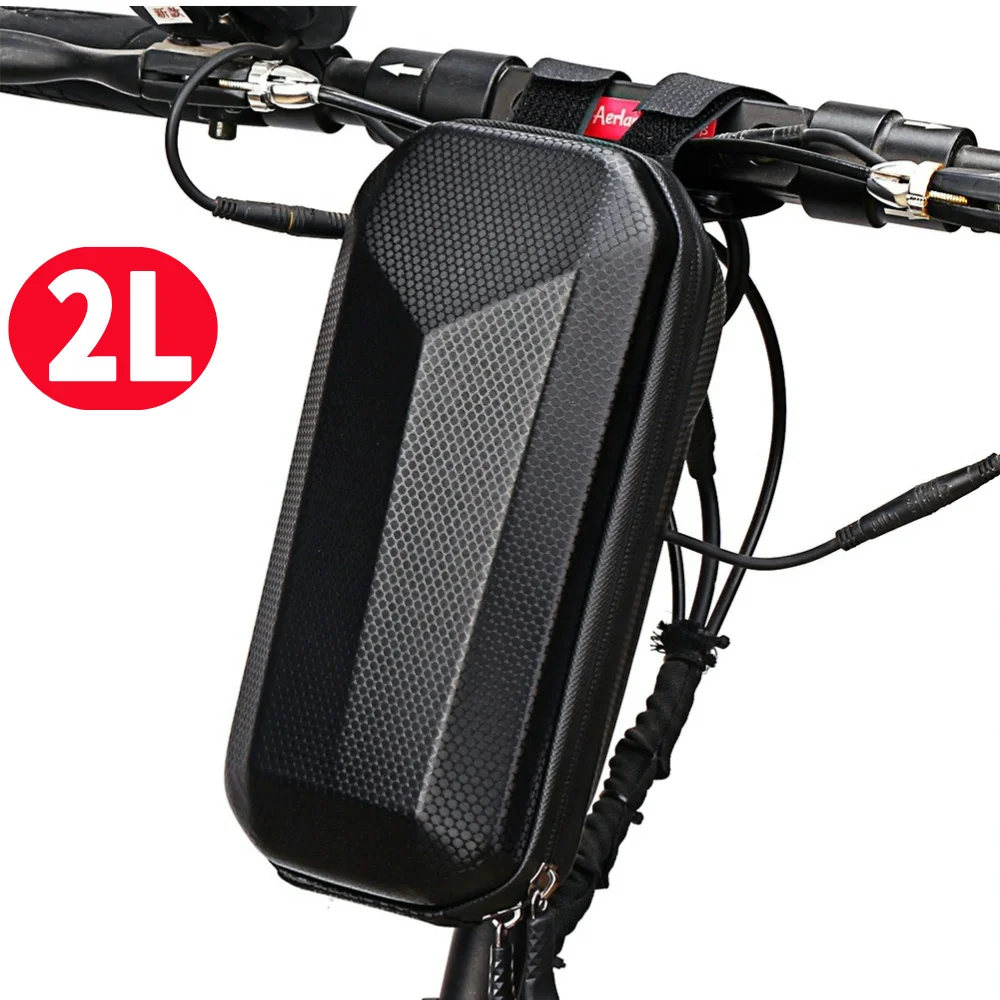 

2л сумка для электрического скутера, аксессуары, подвесная сумка на переднюю раму скутера, водонепроницаемая сумка для велосипеда, сумка с ручкой для головы велосипеда, сумки для переноски