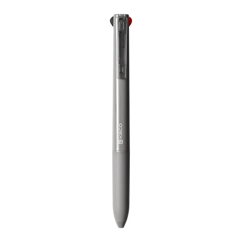 Kaco EASY 3-in-1 Multifunctional Pen 0.5mm Automatic Pencil Learning Stationery Black Red Gel Pen Marking Key Points Study Tools