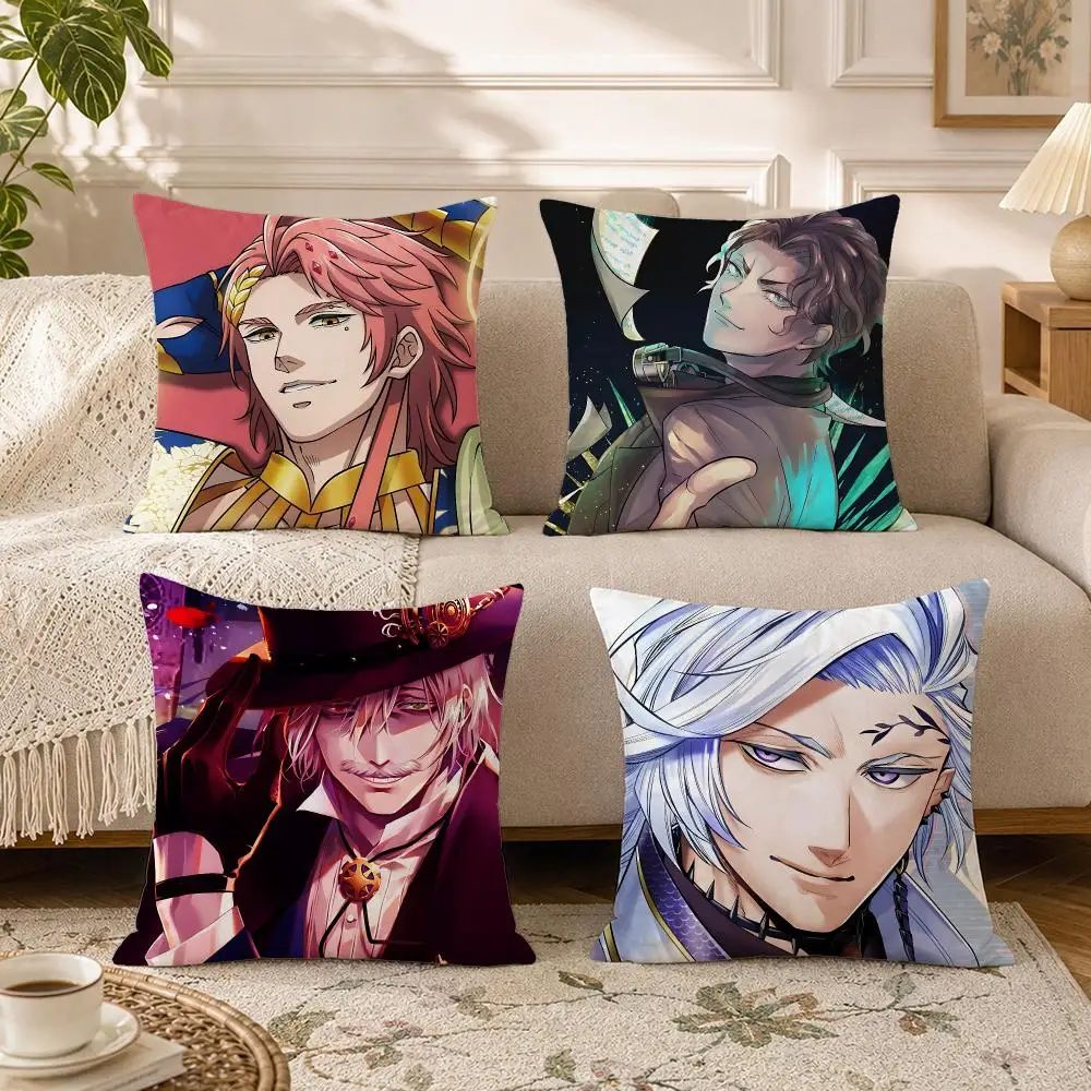 Anime Record of Ragnarok Cushion Cover Soft Square Throw Pillow Covers Set for Sofa Bedroom Car Home Decoration