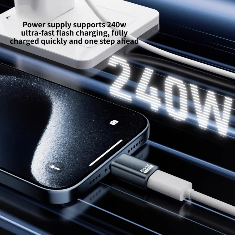 1PCS USB4 2.0-C Quick Charge Adapter 240W 8K 80GBps for Mobile Laptop Type-C Mobile Laptop Charging Adapter USB Connector