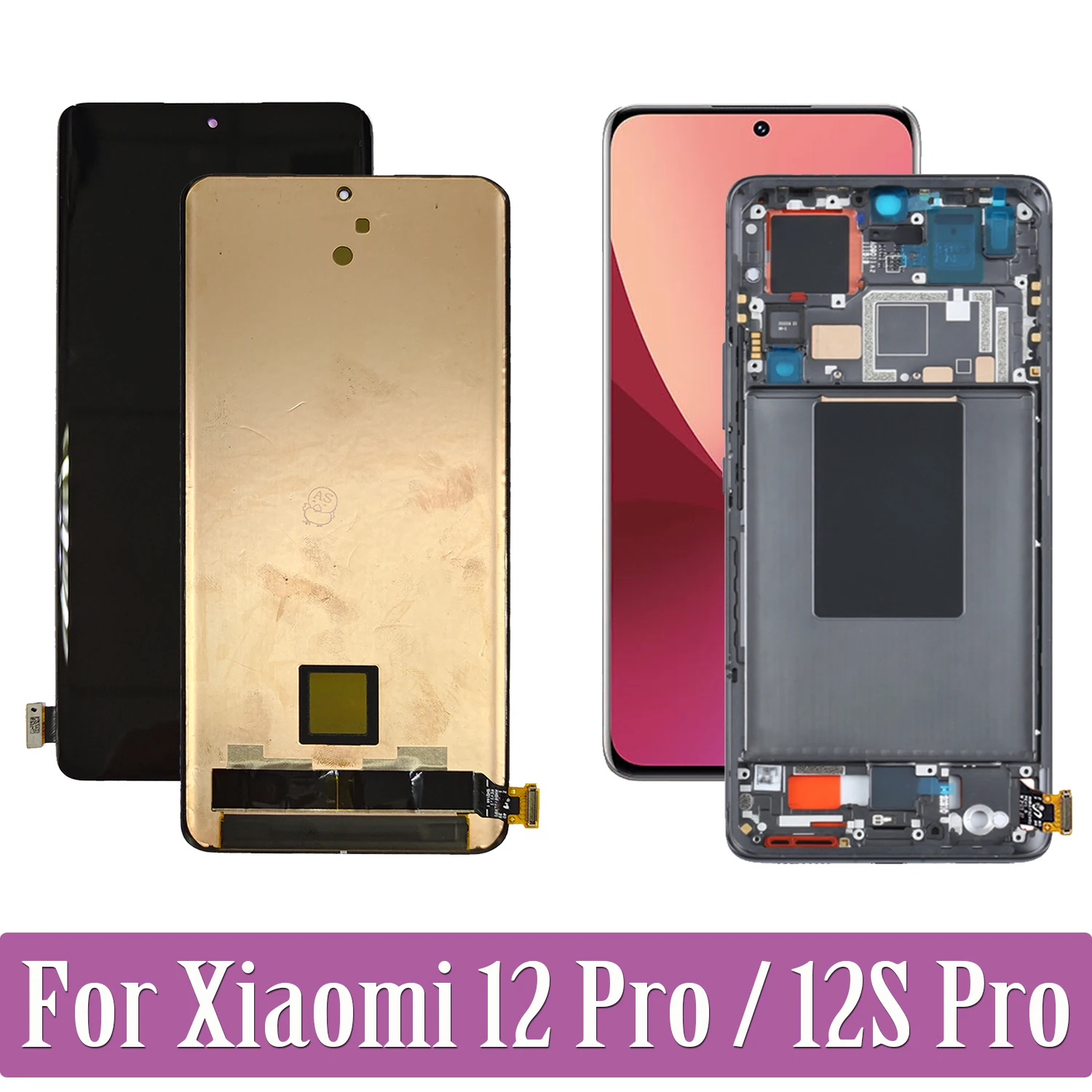 

AMOLED For Xiaomi 12 Pro 12S Pro 2201122C 2201122G LCD Display Touch Screen Digitizer For Xiaomi 12Pro 12SPro LCD