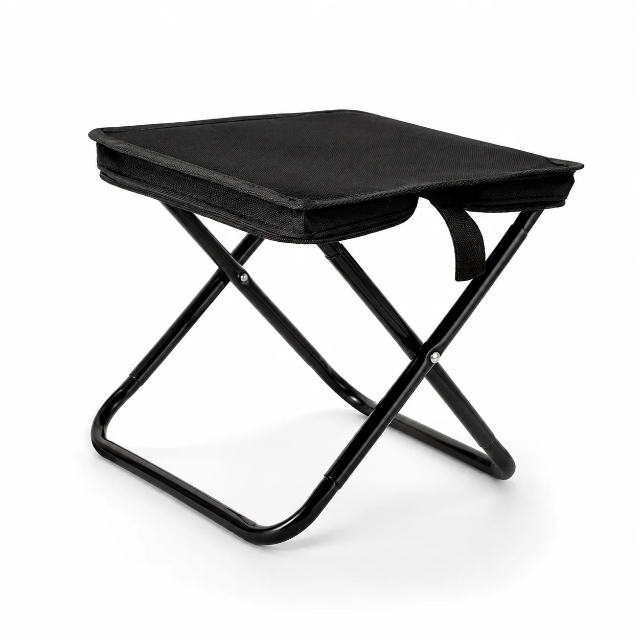 Portable Folding Stool Outdoor Camping Fishing Seat Compact Foldable Chair Waterproof Oxford Cloth Carbon Steel Travel Stool