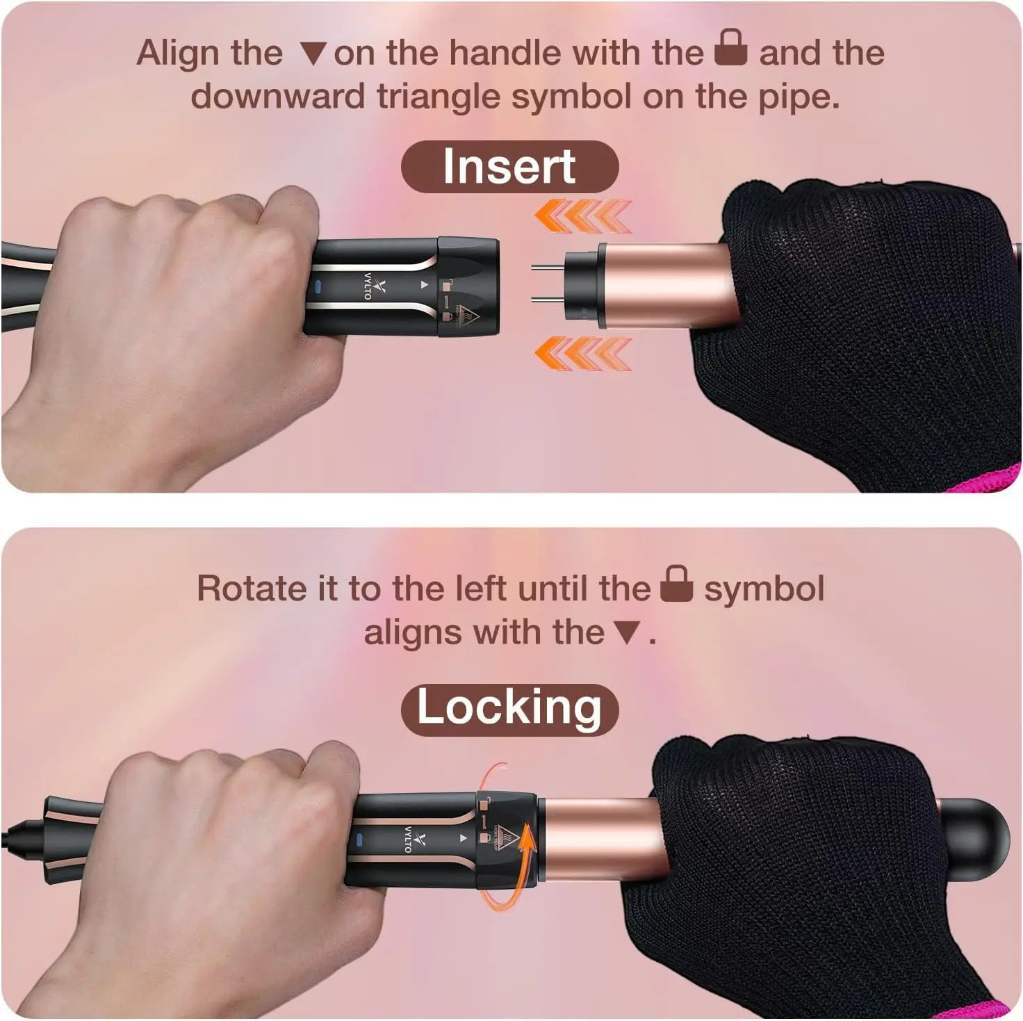 3-in-1 krultang met krulborstel Professionele haarstylingapparaten Direct opwarmen Stijltang / haarkrulspelden