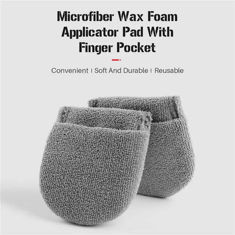 

Восковые Аппликаторы из мягкой микрофибры, автомобильные варежки, Полировочная пена, для чистки автомобиля, детейлинга, 2 шт./6 шт.