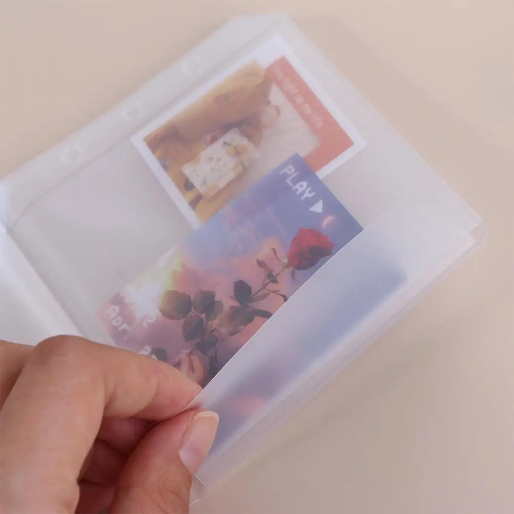 Storage Diary Ticket Storage Photo Album Refills Binder Pockets Document Filing Bags PVC Notebook Pouch Bags Binder Folders