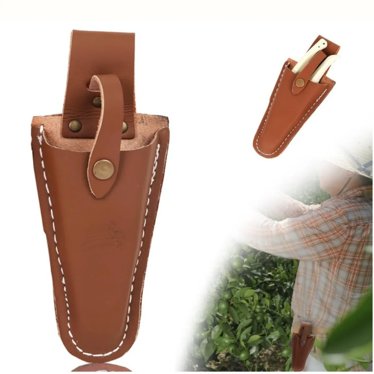 Garden Pruner Holster Pliers Holster with Snap Gardening Case Pouch Bag Scissors Tool Holder for Shears Plier Pruning Knife Belt