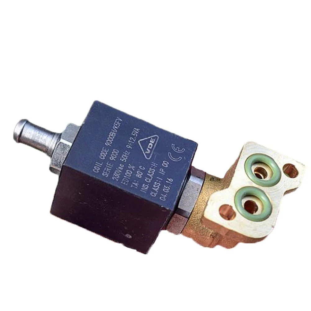 Detalhe 2 de Válvula solenoide 230V AC 12.5W Electromagnetic Solenoid Valve with Metal Housing for Espresso Machine and Air Compressor Integration Pneumática