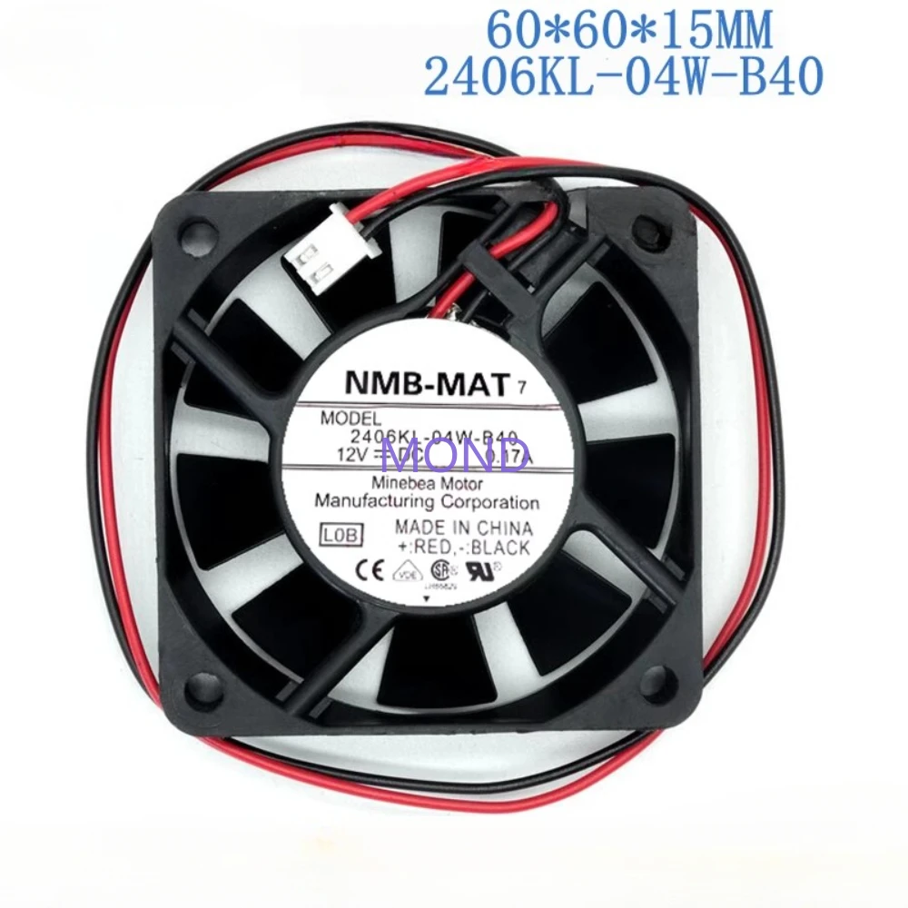 2406KL-04W-B49 Server Fan for NMB NMB-MAT High Air Flow Axial Power Supply Cooling Inverter Fan 6015 12V 0.17A 6CM 60*60*15