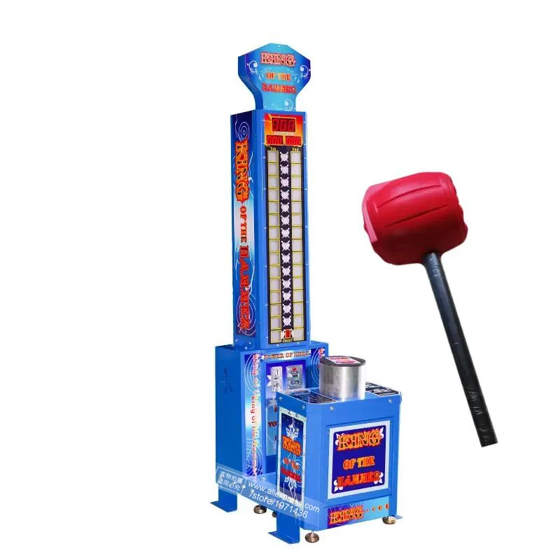 

King Of The Hammer Hit Boxing Punch Coin Operated Games Hercules Tickets Redemption Indoor Sport Amusement Center Arcade Machine