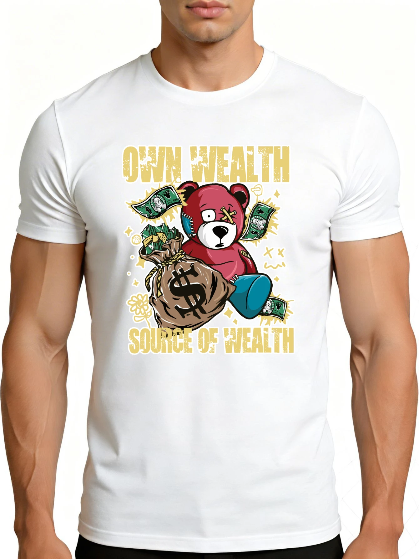Tee Graphic Print - Men's Graphic T-Shirt - Breathable, Soft,