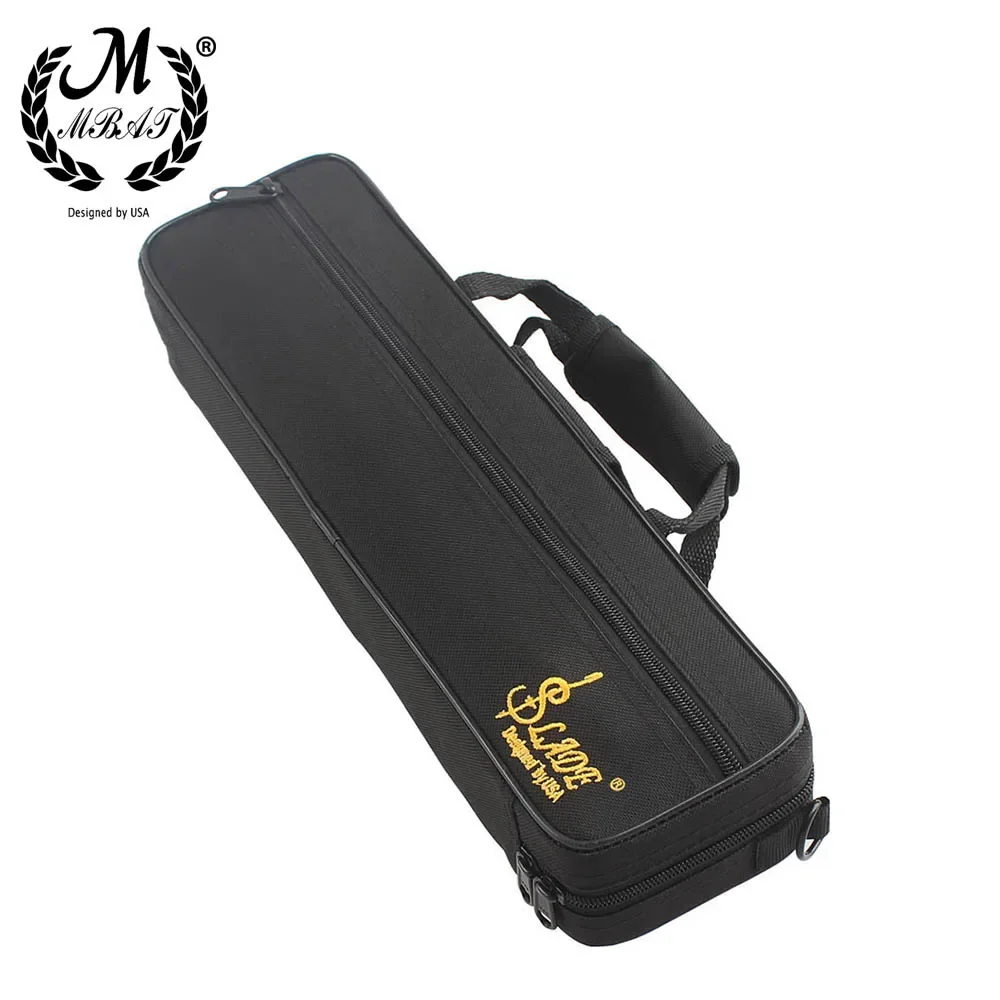 M MBAT Portable Flute Bag 600D Waterproof Oxford Cloth Flute Case Storage Box Handbag With Strap Musical Instrument Accessories