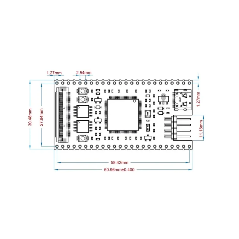 Core Board For STM32H7B0 STM32H7B0VBT6, Minimum System Development Board