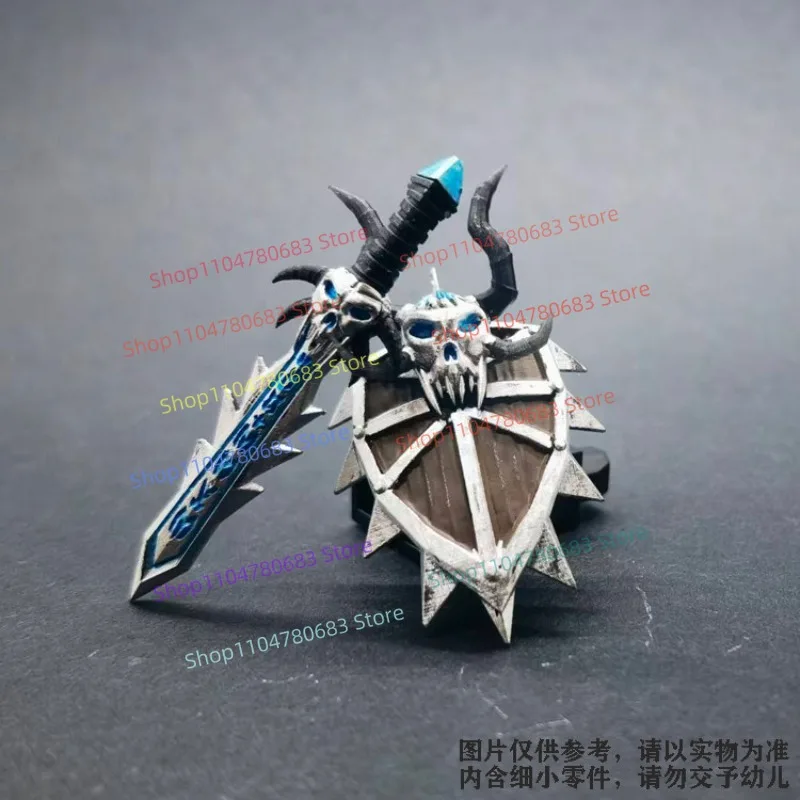 Minifigure Accessories, Ice Shield and Long Sword, Building Block Assembly Model Ornament, Anime Cartoon Toy, Gift