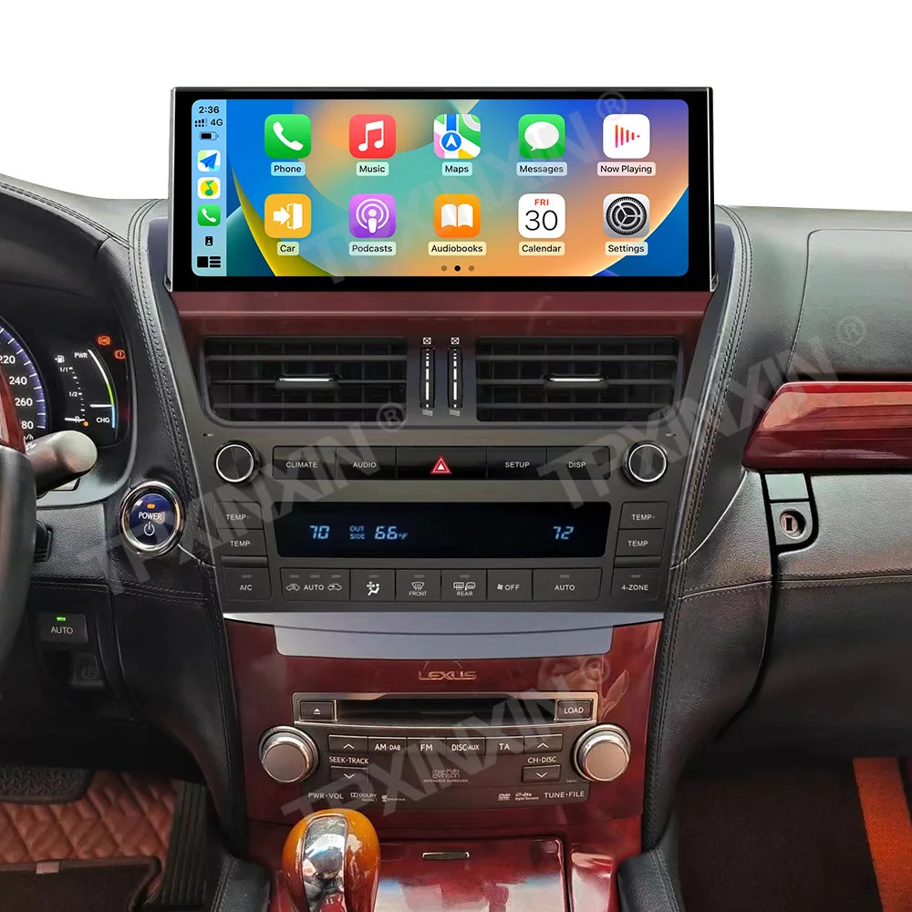 12.3 Inch Android 13 QLED Screen For Lexus LS460 LS600 2006-2012 Car Radio CarPlay Multimedia Player GPS Navigation Head Unit