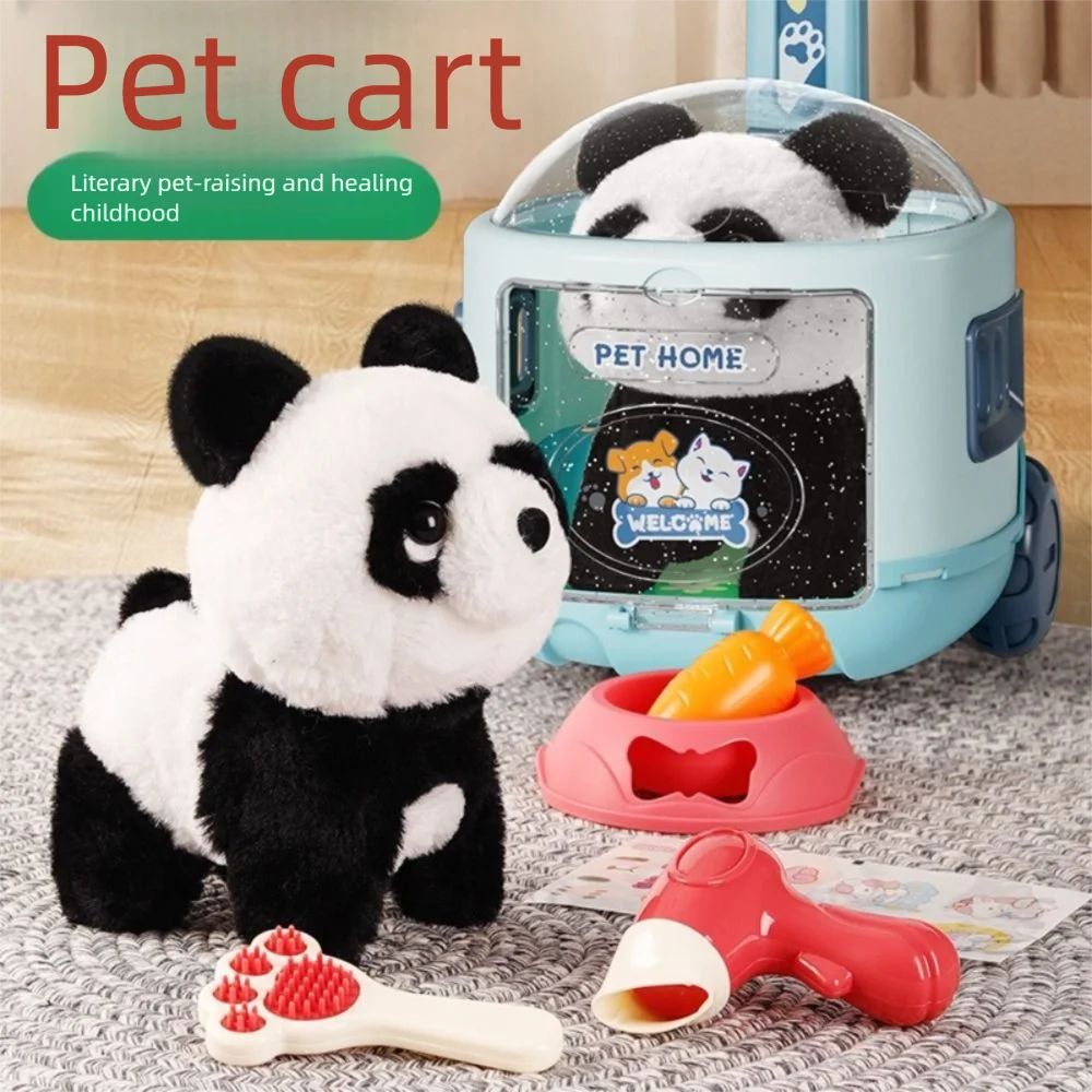 

Fashion Plush Robot Puppy Walking Interactive Simulated Puppy Barking Tail Wagging Walking Dog Toy Chilren