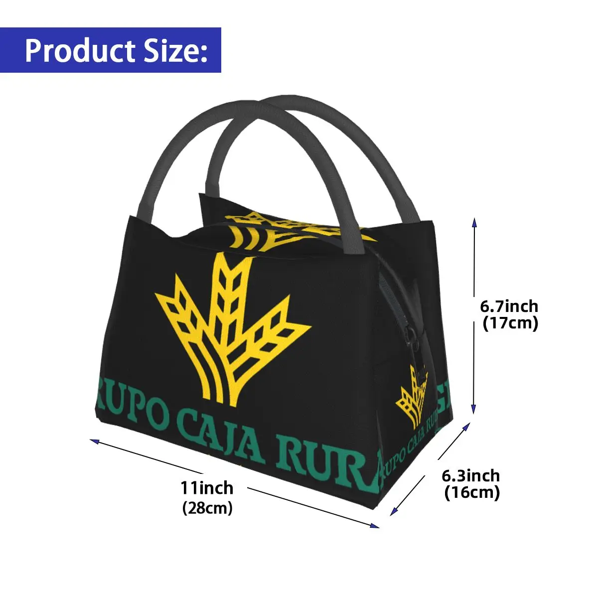 Brilliant Caja Rural Portable insulation bag for Cooler Thermal Food Office Pinic Container
