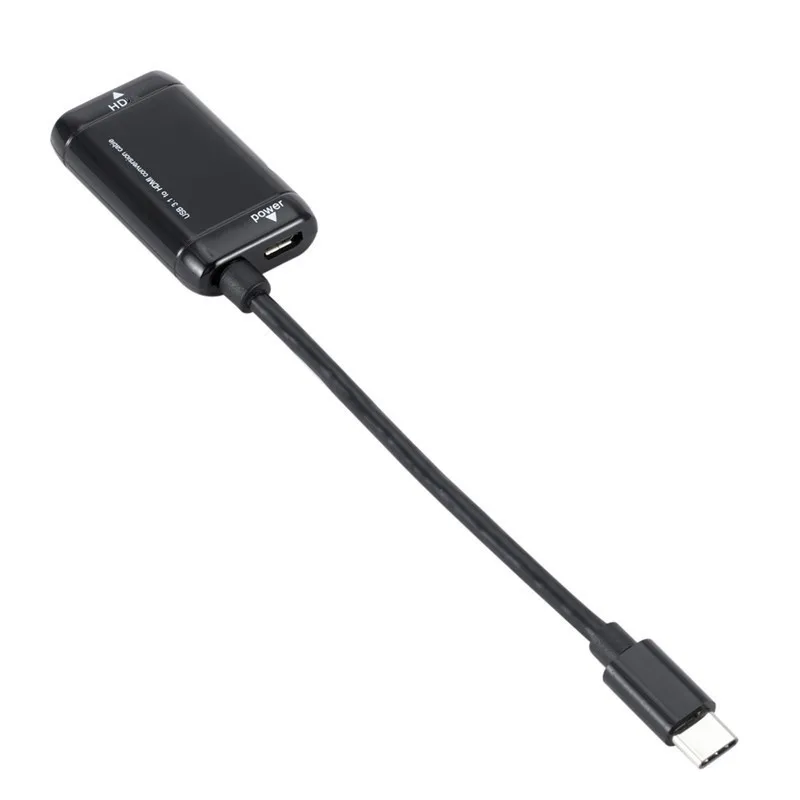 Adaptador tipo C a HDMI compatible con USB 3,1 USB C macho a HDMI, Cable convertidor hembra compatible con Android Phone Tablet