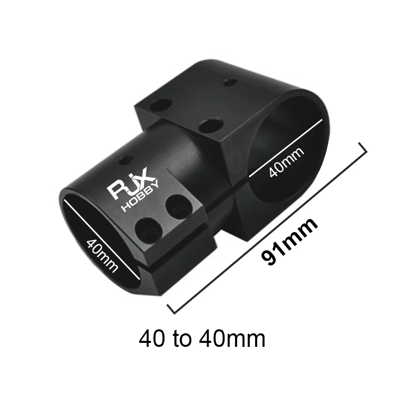 Support de serrage pour Tube en Fiber de carbone à 3 voies, 16 20 25 30 40mm, pour Drone agricole DJI, cadre de train d'atterrissage, adaptateur de connecteur Tri-T RJX