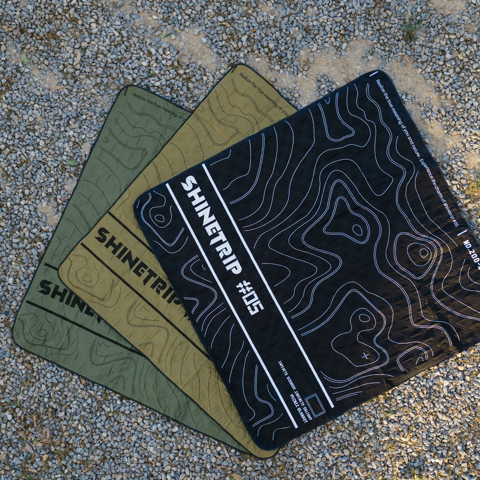 ShineTrip outdoor camping picnic mat portable waterproof picnic mat beach moisture-proof mat