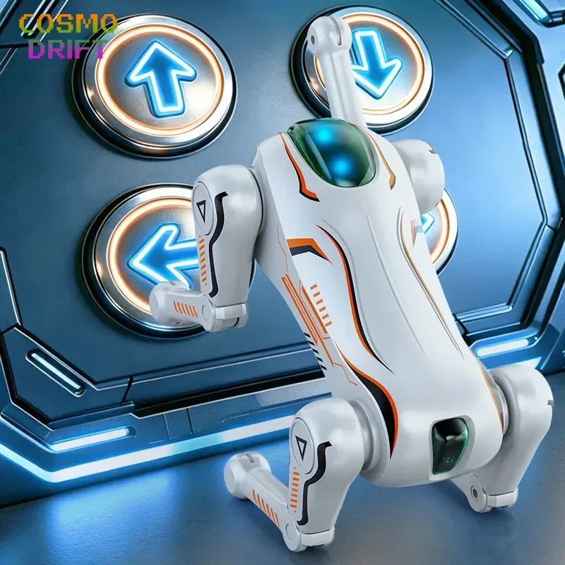Ai Intelligent Robot Dog 2.4g Rc Toy Voice Control Stunt Somersault Sing Dance Programmable Mechanical Pet Kids Birthday Gift