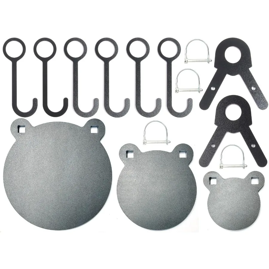 أهداف فولاذية لإطلاق النار Fullbow AR500 Metal Gong Target 3 8 بوصة سميكة عالية العيار الجذع صورة ظلية هدف معدني للدقة