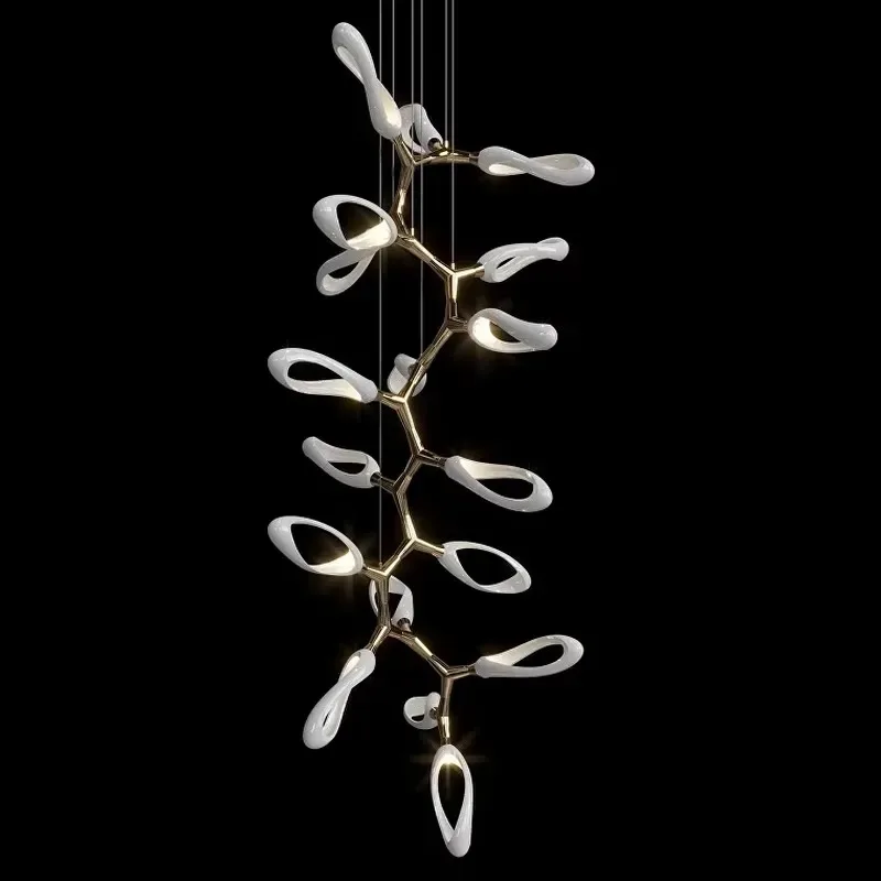 Elegant Simple Style Chandelier Unique Shape Suitable for Home Furnishings and Hotel Lobbies