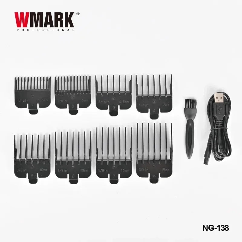 Cortadora de pelo con Base de carga para hombre, cortadora de pelo eléctrica con cabezal de aceite, WMARK NG-138, novedad de 2024