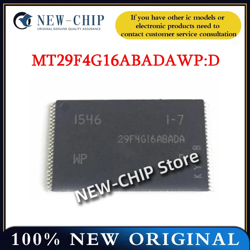 1PCS-20PCS/LOT MT29F4G16ABADAWP:D  TSOP48 STORAGE 512MB  NANDFLASH FLASH CHIP IC  NEW ORIGINAL  SCREEN PRINTING  29F4G16ABADA