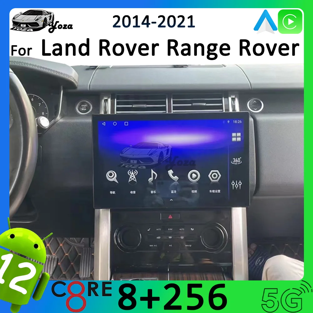 Yoza Carplay Car Radio For Land Rover Range Rover 2014-2021 Android11 Touch Screen Multimedia Player GPS Navigation Stereo 5G