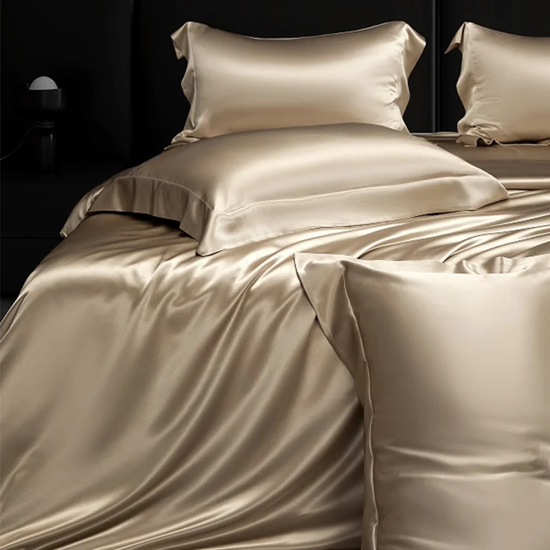 2026 New Ultra Heavyweight 100% Mulberry Silk Duvet Cover Pala King 120x98 inch Grade 6A Double Cocoon