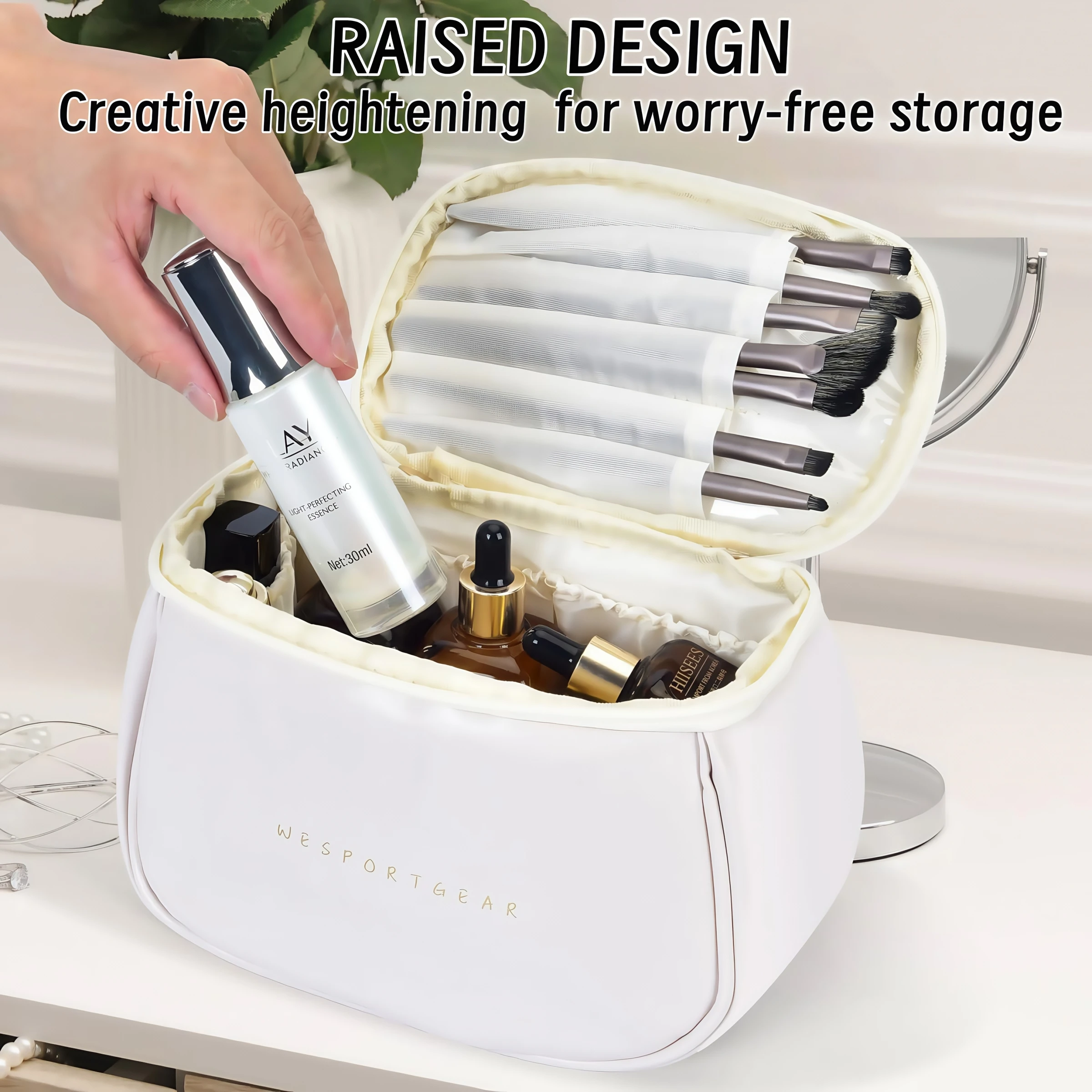 Travel Waterproof Toiletry Bag Portable Cosmetics Bag Large Capacity Multifunctional Storage Essential for Family Travel