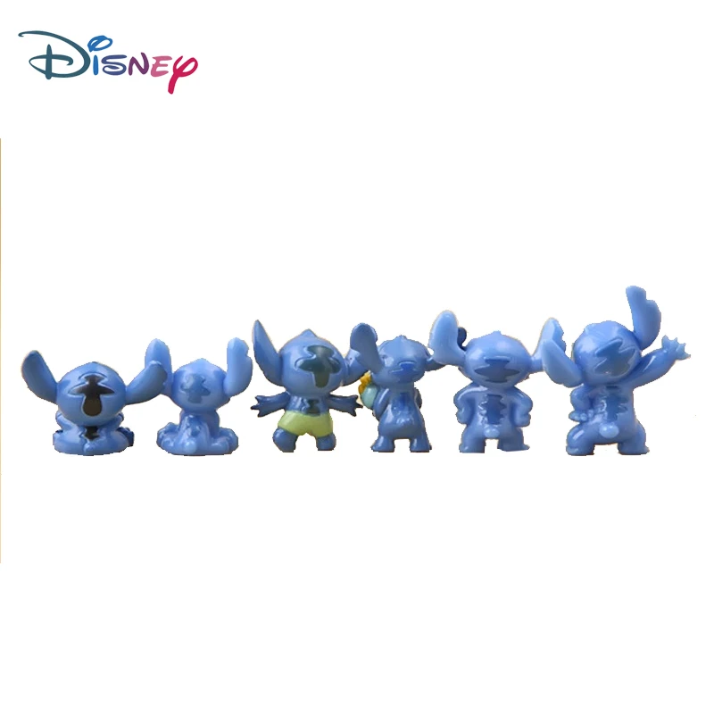 12 pz/lotto Disney Stitch Figure Toy Set Anime Mini Stitch Action figurine bambole Home Party Supply decorazione giocattoli regalo di natale