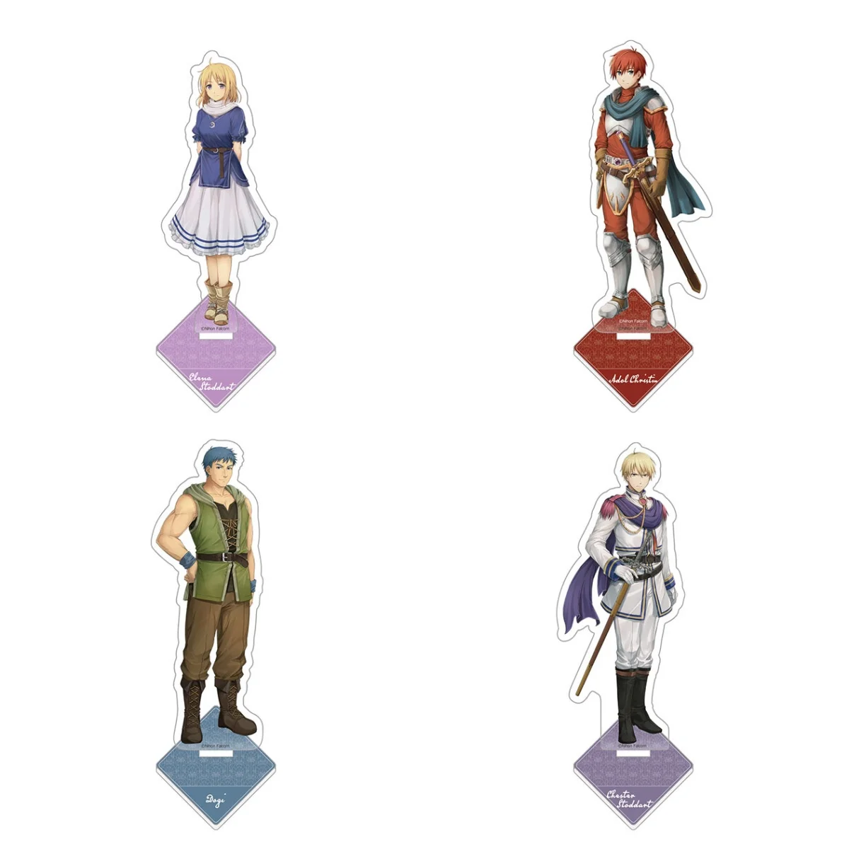 

Anime Ys Memoire Acrylic Stand Game figure Stand Plate Cosplay Prop Cartoons present Accessories Firend Christmas Gifts