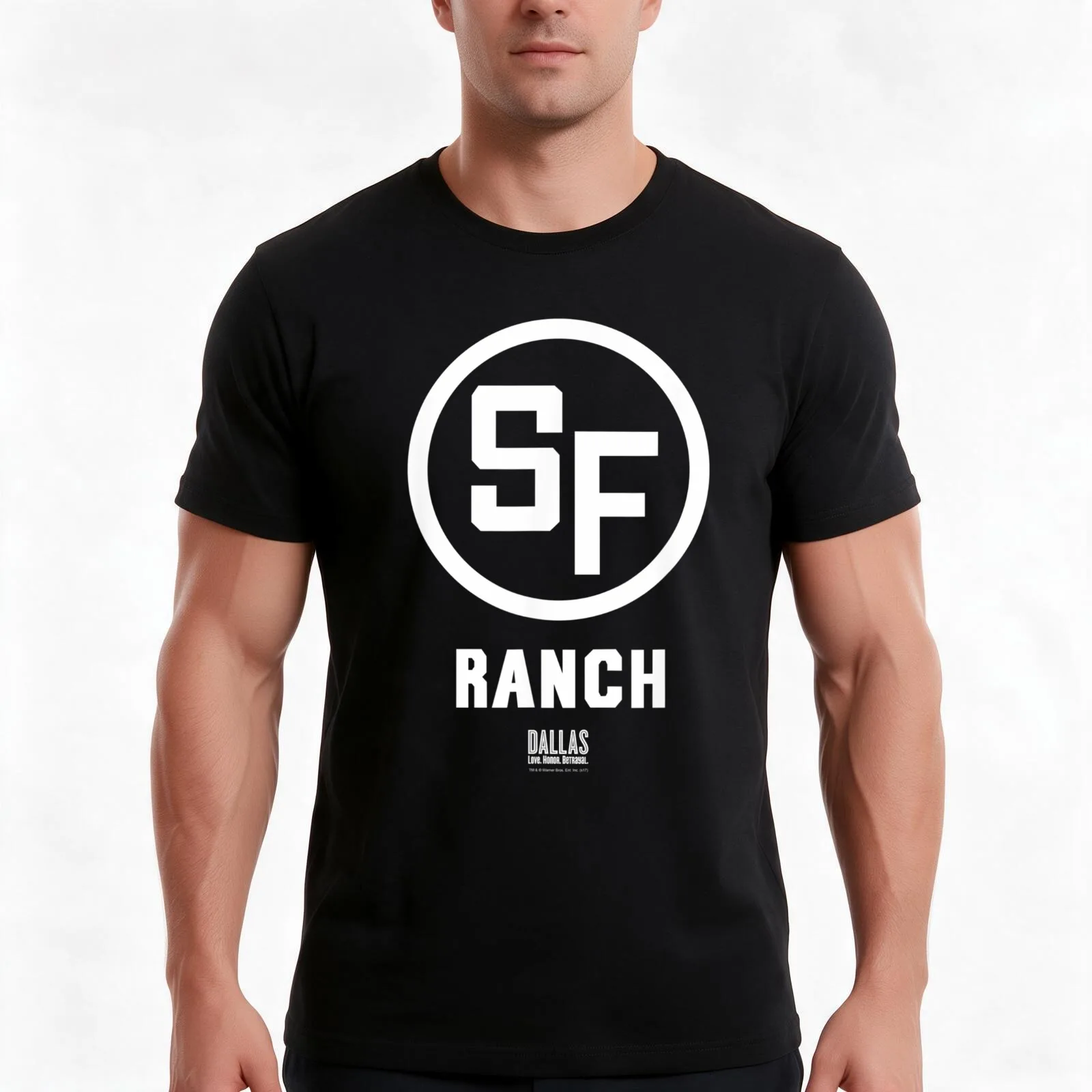 Dallas TV Series Southfork Ranch T-Shirt, Summer Casual Cotton Tee, Oversized Streetwear Tops, Vintage Graphic Print