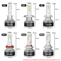 DAWN KNIGHT K9C H11 H7 H4 Very Powerful Front LED Car Lamp 6000K 4300K Efficient Cooling System H1 HB3 HB4 Lights 12V 2pcs 6