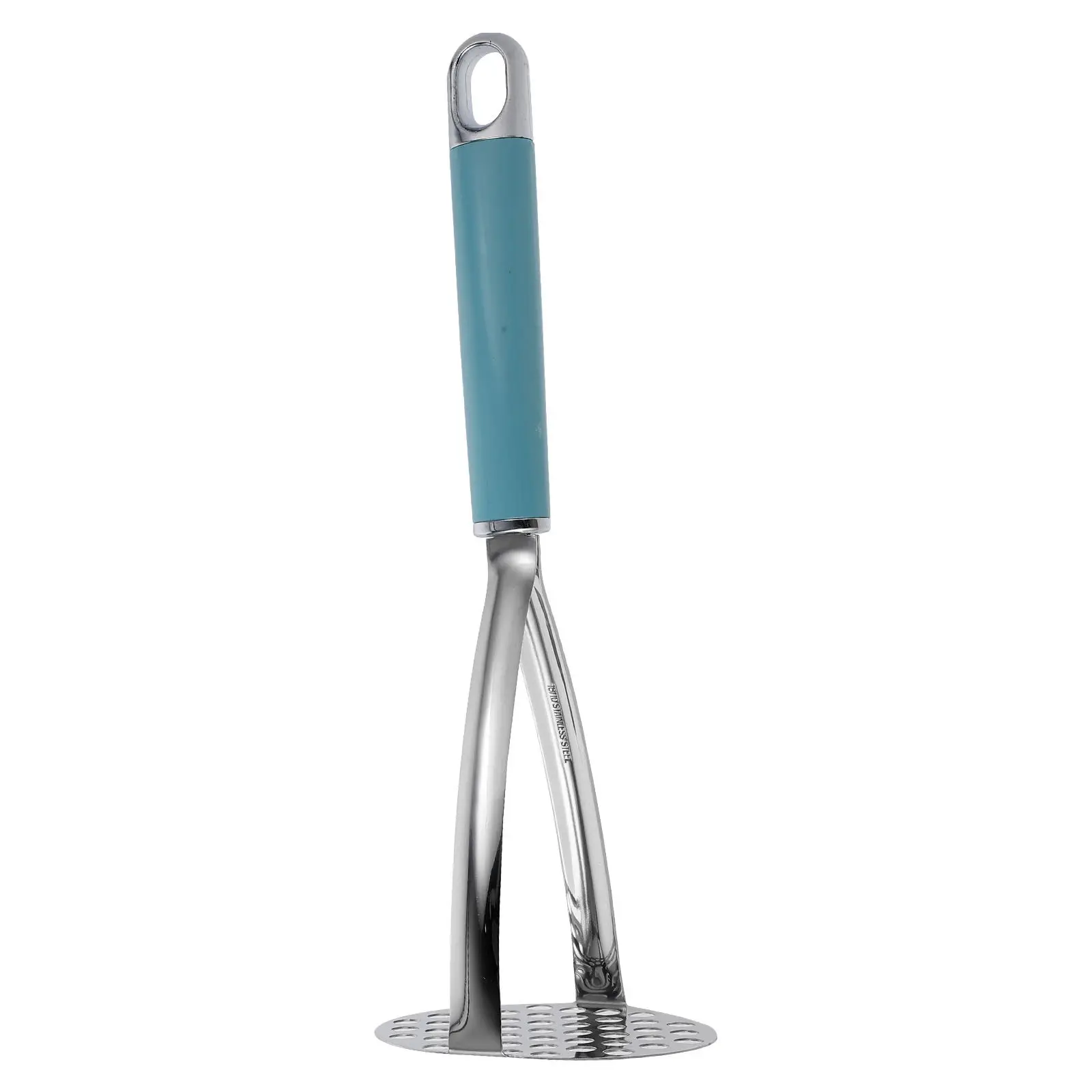 

Household Stainless Steel Potato Masher Metal Kitchen Tool Comfortable Grip for Potato Pumpkin Carrot Bean Puree Food Crusher