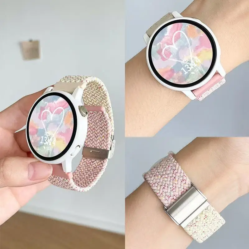 Correa de nailon trenzado de 18mm y 22mm para Huawei Watch GT5, pulsera de repuesto para reloj inteligente de 46mm, correa de reloj para Huawei GT5 de 41mm