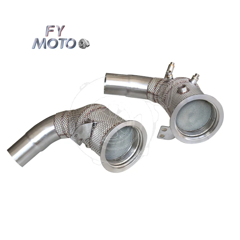 ماسورة العادم المقطوعة لـ Por sche 992 3.0L DFI 2020 SS304 مع درع الحرارة