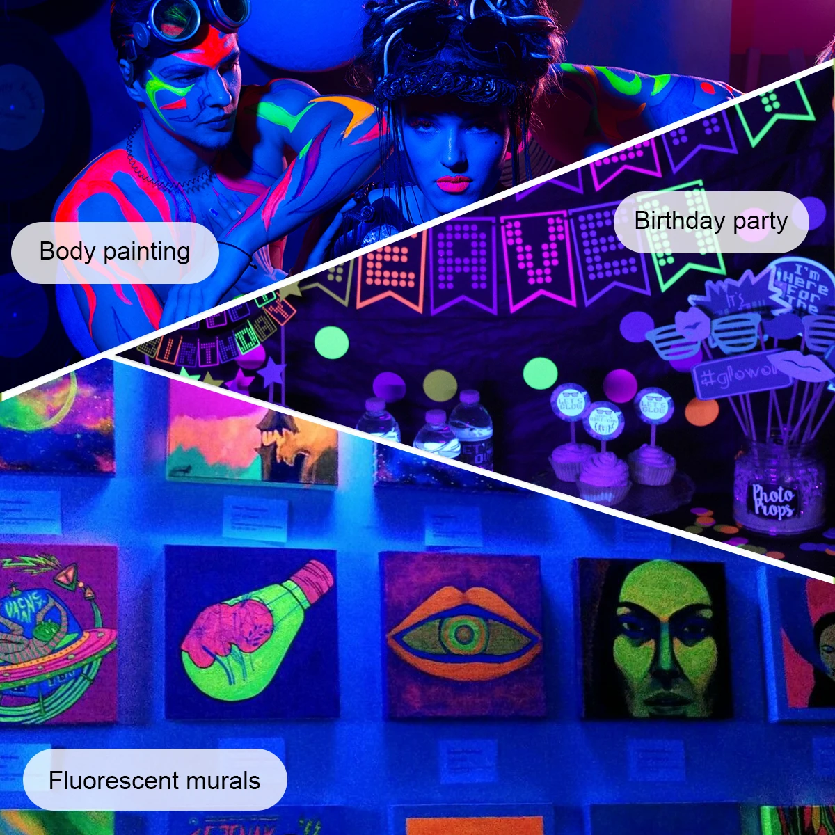 クランプブラックライト、紫外線ランプ、接着剤硬化ランプ、誕生日パーティー、ハロウィーン、ネイルライト、マニキュアランプ