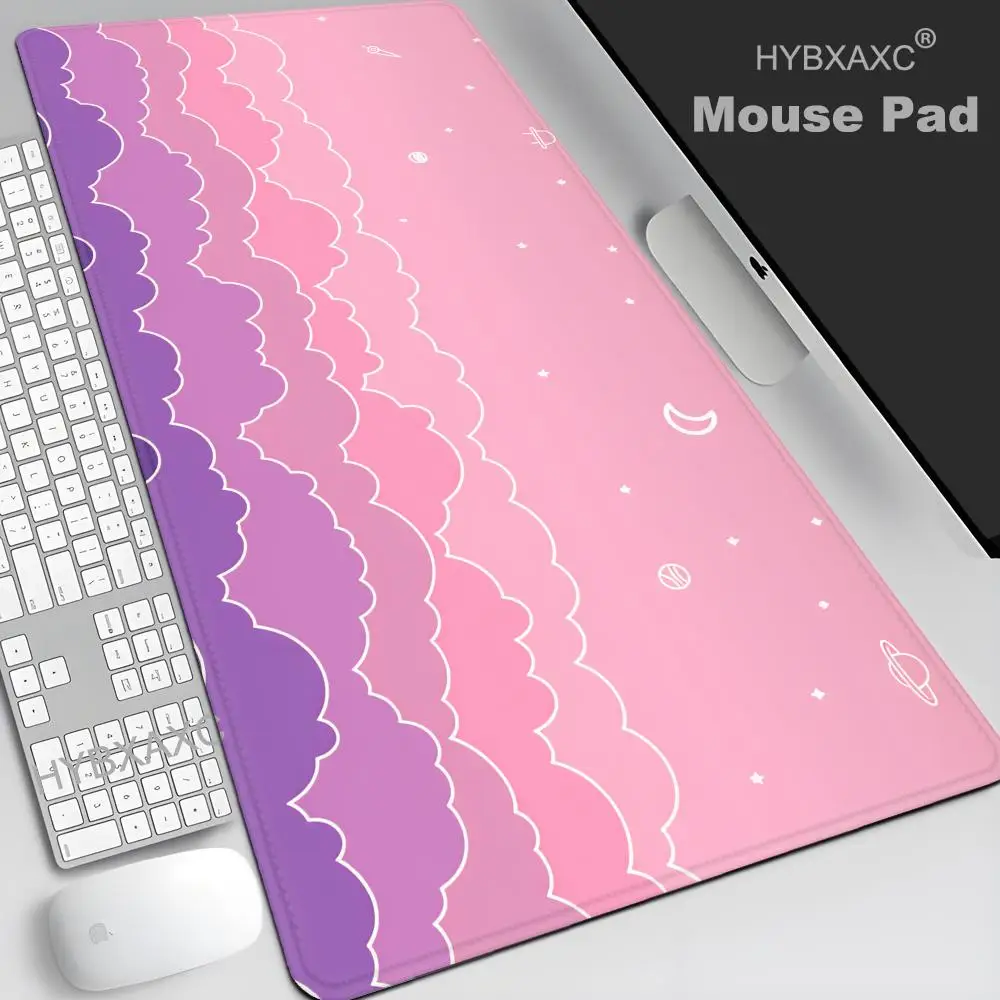 

HYBXAXC Large Mouse Pad Cloud For Gamer Mausepad Gaming Speed Keyboard Pads Mous Mat Office Desk Protector Mat For Girl