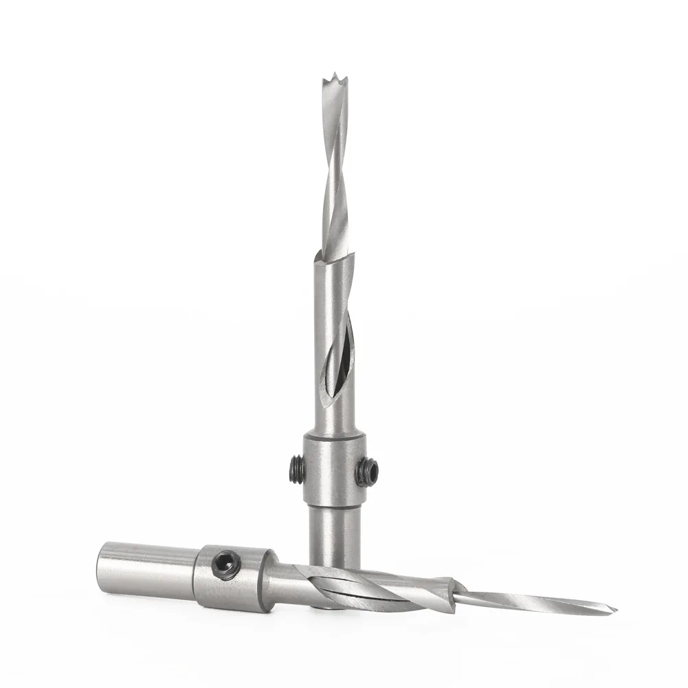 1 buah mata bor Countersink dengan kedalaman berhenti chamfer pengeboran Counterbore untuk kayu plastik 10MM mata bor Shank