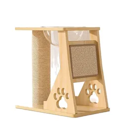 Árbol rascador extra grande para gatos de interior con cama y niveles
