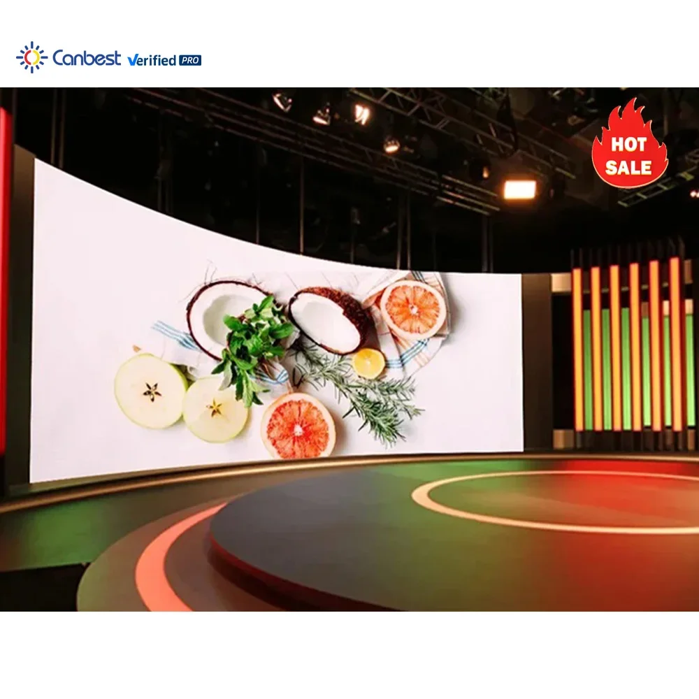 P1.5 P2.5 Custom Ball Shape Circular Foldable Soft LED Display Screen Full Color Seamless Column Indoor LED Video Wall Panel
