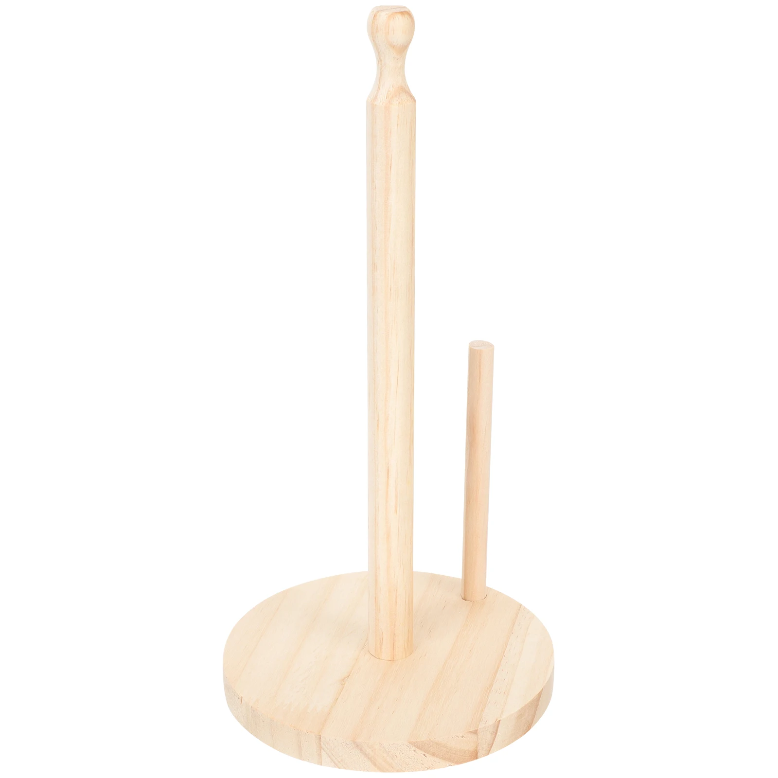 

1pcs Wood Paper Towel Holder Desktop Stand Kitchen Roll Rack Vertical Organizer Home Bathroom Farmhouse Dispenser Storage Rack